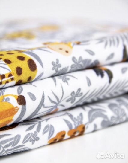 Пеленка фланелевая 90х120 см. 3 шт. Новый комплект