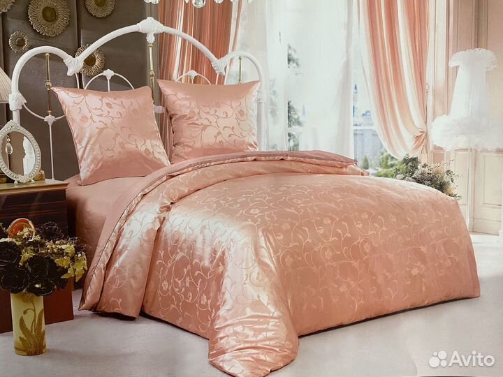 Постельное белье жаккард семейное