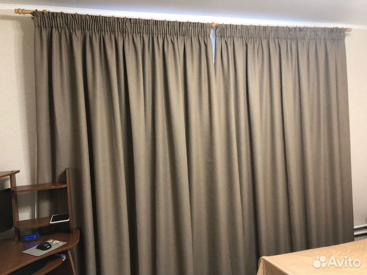 Портьера рогожка блекаут