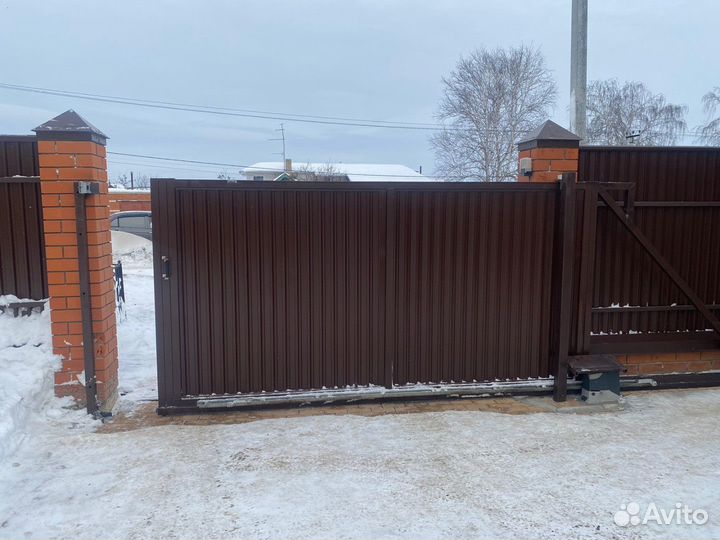 Откатные ворота под ключ