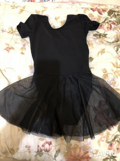 Купальник гимнастический черный 116