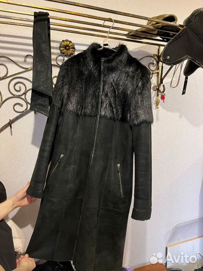 Дубленка натуральная женская 46 размер
