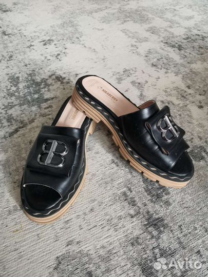 Сабо женские кожаные