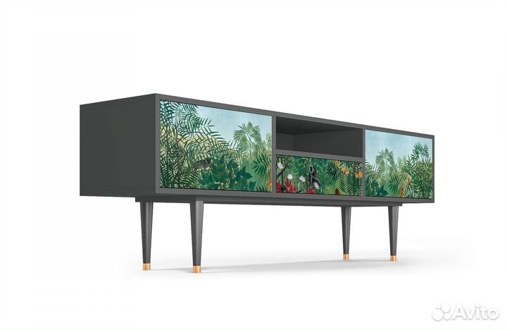 Тв-тумба T6 - Антрацит - Jungles in Paris