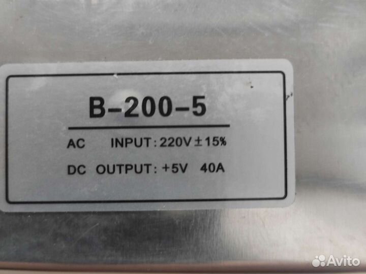 Блок питания 5 в 200 Вт