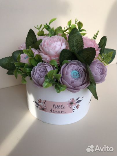 Букет цветов из мыла