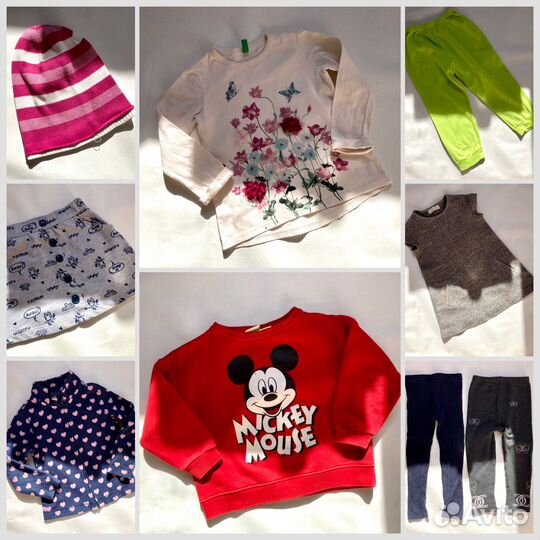Пакет вещей на девочку 104 110