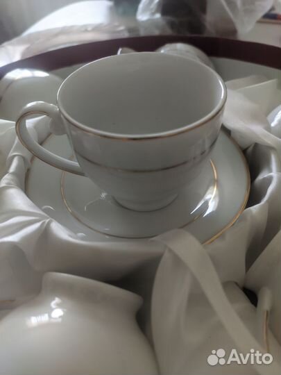 Кофейный сервиз фарфоровый