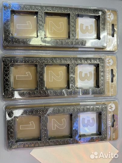 Рамки Werkel Antik 3шт веркель антик бронза