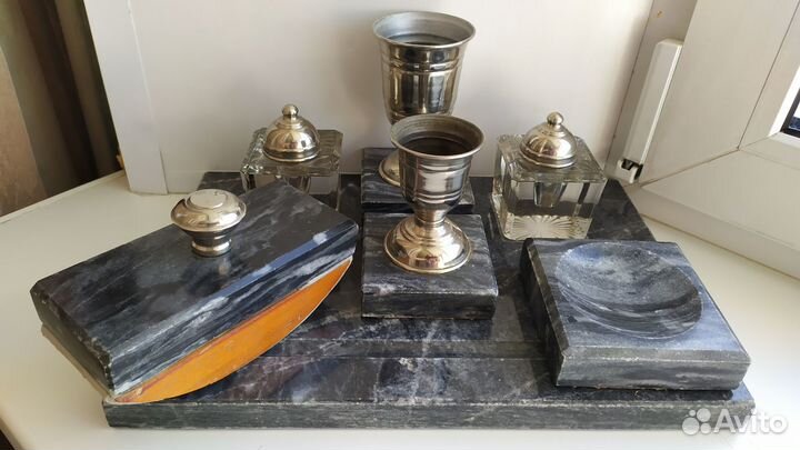 Письменный набор для руководителя из мрамора СССР