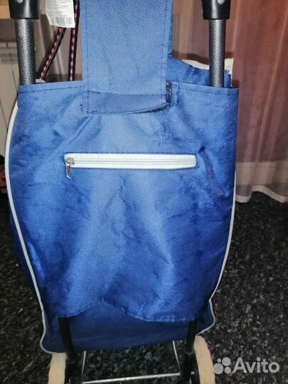 Сумка тележка рыжий кот