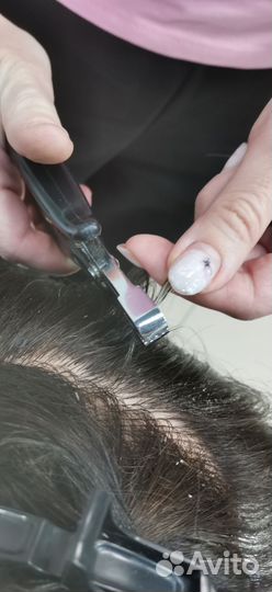 Наращивание волос модель