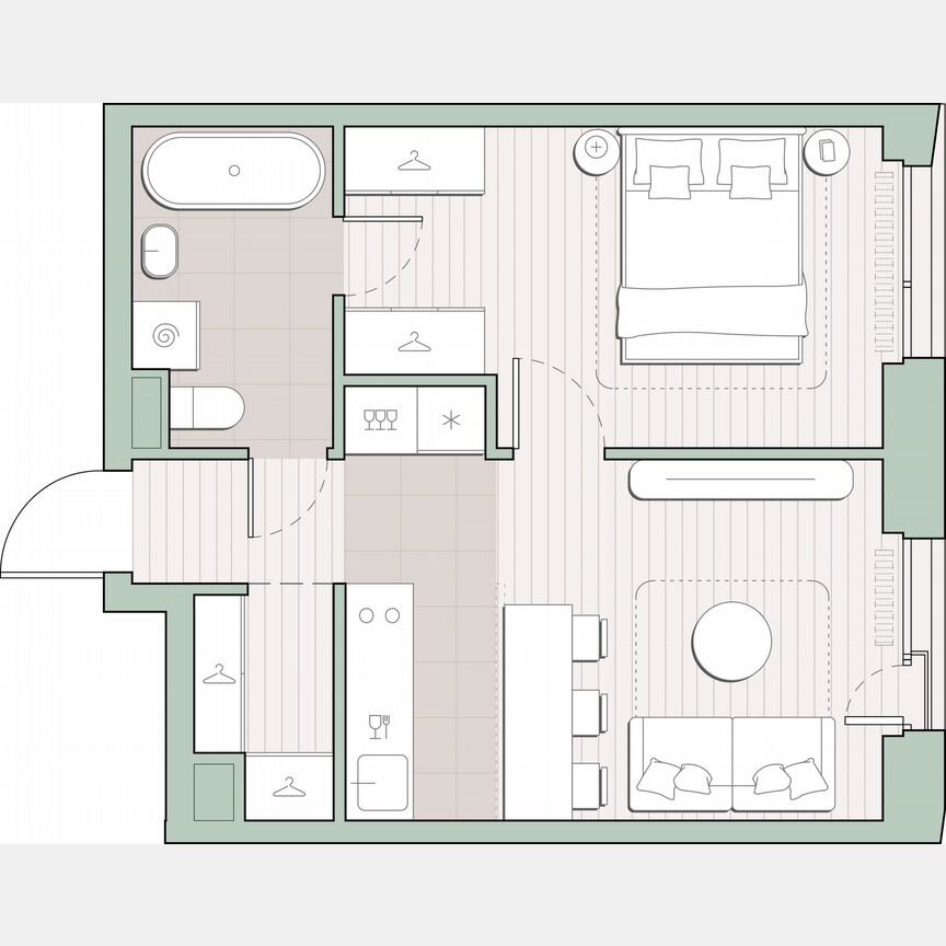 1-к. квартира, 38,7 м², 9/27 эт.