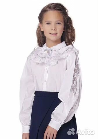 Блузка школьная на девочку 134-140
