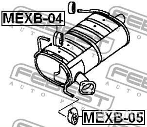 Подушка крепления глушителя