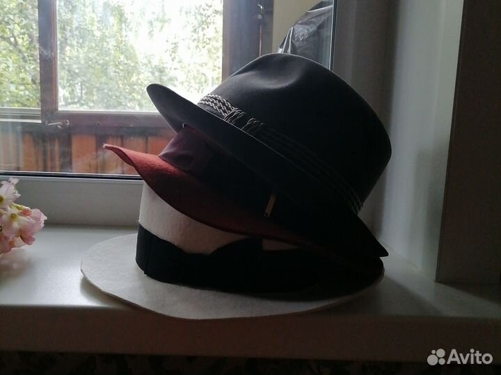 Берет вязаный норковый, фетр шляпы -3