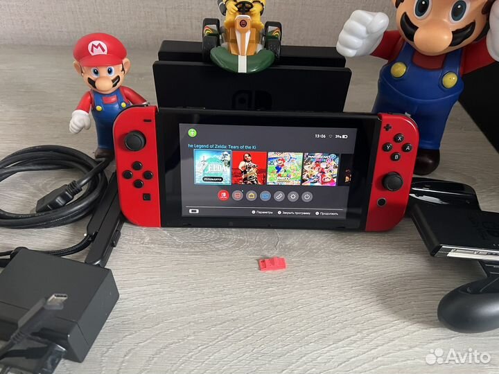 Nintendo switch прошитая RCM 18 игр