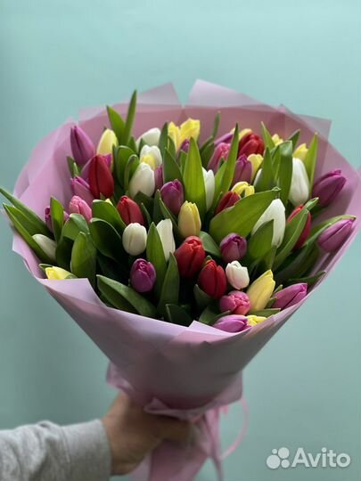 Тюльпаны букеты цветы в Москве