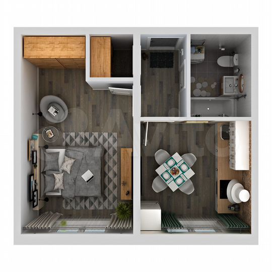 1-к. квартира, 34,2 м², 10/14 эт.