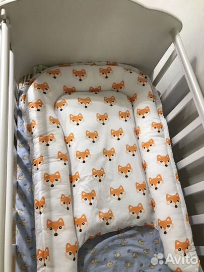 Кокон-гнёздышко для малыша двухсторонний