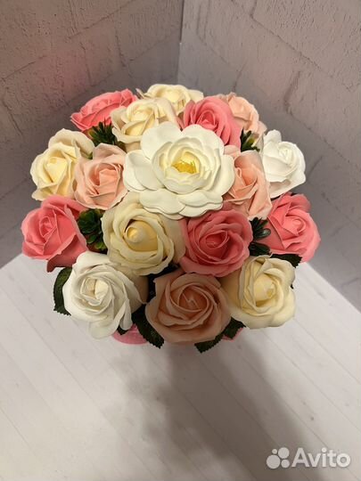 Букет из мыльных цветов