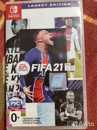 Fifa 21 nintendo switch картриж