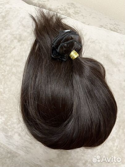 Волосы натуральные на заколках