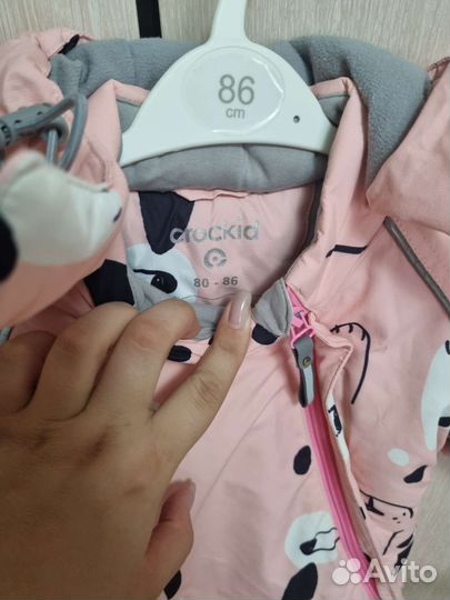 Зимний комбинезон для девочки 80 86