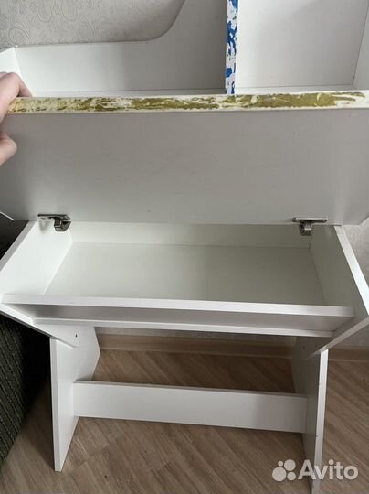 Растущая стол парта для школьника с ящиком