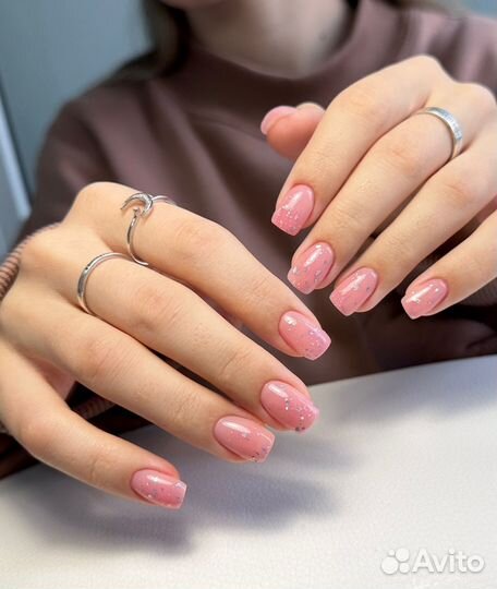 Маникюр, укрепление ногтей, ремонт ногтей, модель