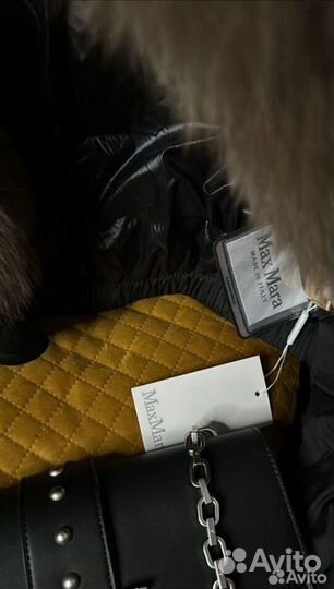 Пуховик Max mara мех писец