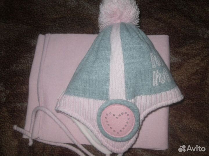 Шапка с шарфом - комплект