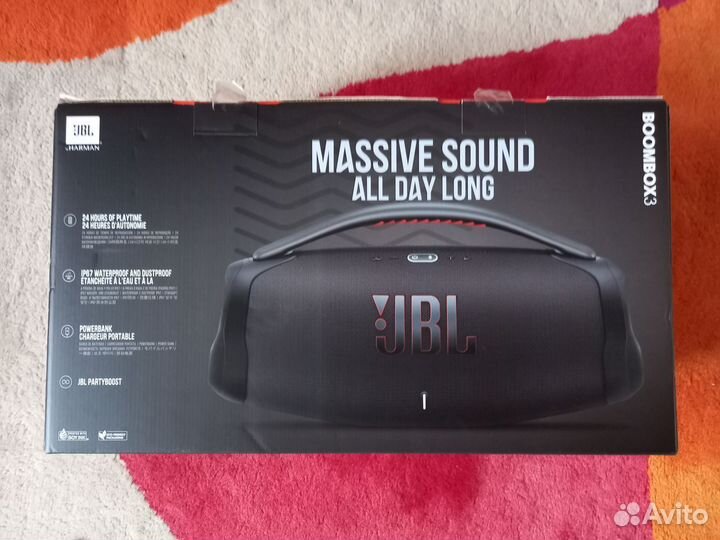 Коробка от колонки JBL Boombox 3
