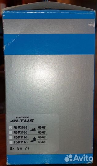 Передний переключатель shimano altus FD-M310-6