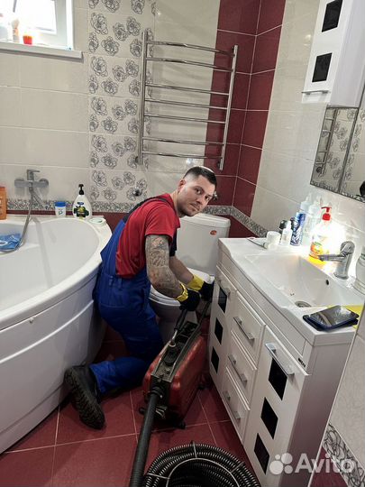 Прочистка канализации, устранение засоров 24/7