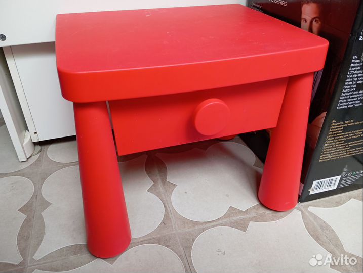 3шт Икеа маммут тумбочка столик детский стол