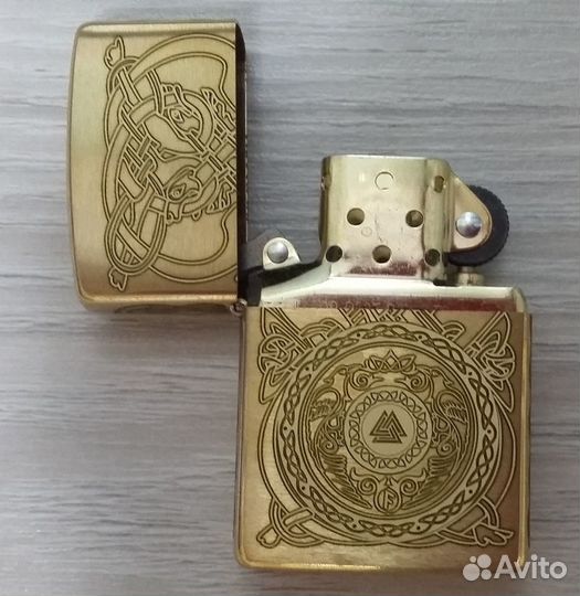 Зажигалка Zippo 204B в стиле Nordico, новая