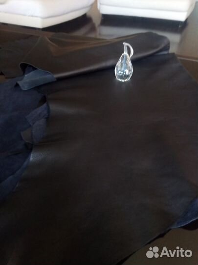 Кожа натуральная, черная,люкс,Italy,4 шт