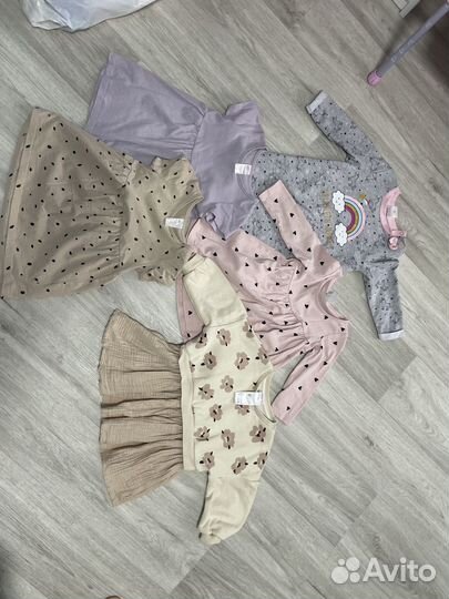 Пакет вещей на девочку 80-86