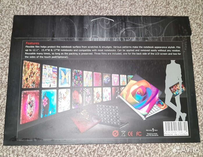 Наклейки на ноутбук нетбук laptop мрамор 10