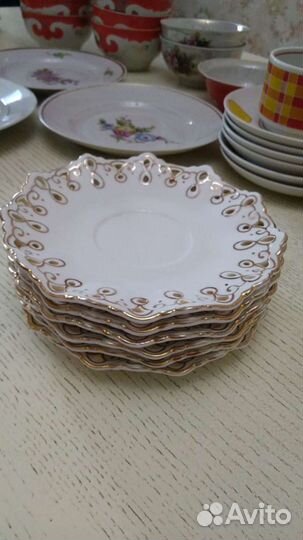 Блюдца от немецкого чайного сервиза