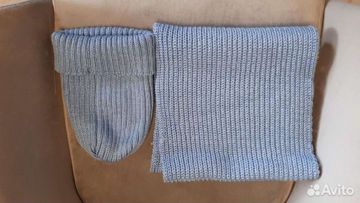 Набор шапка тыковка + снуд детский