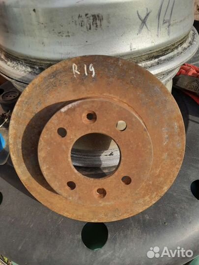 Тормозной диск renault 19