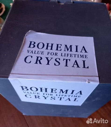 Хрустальное пасхальное блюдо,хрусталь Богемия