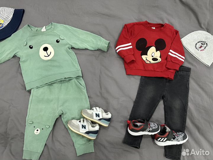 Одежда обувь пакетом на мальчика Zara hm 86-92