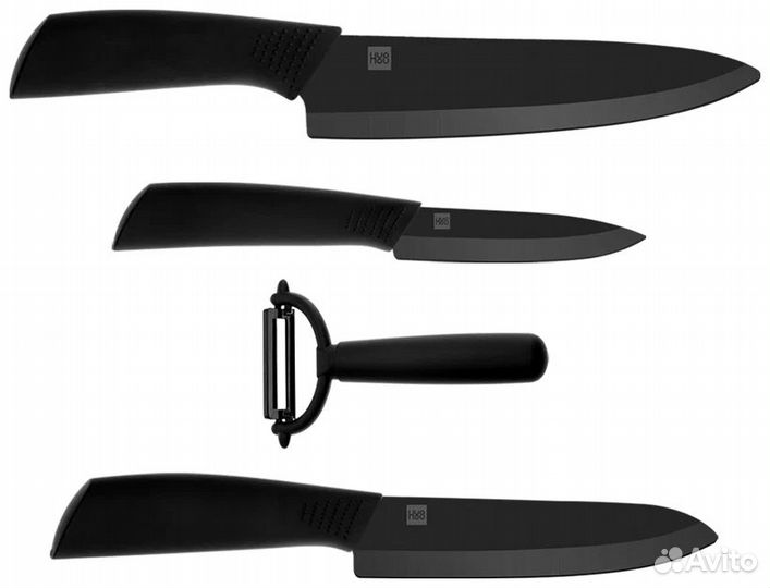 Кухонные керамические ножи Xiaomi 4 предмета