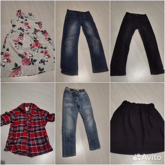 Вещи пакетом на девочку 6 7 лет