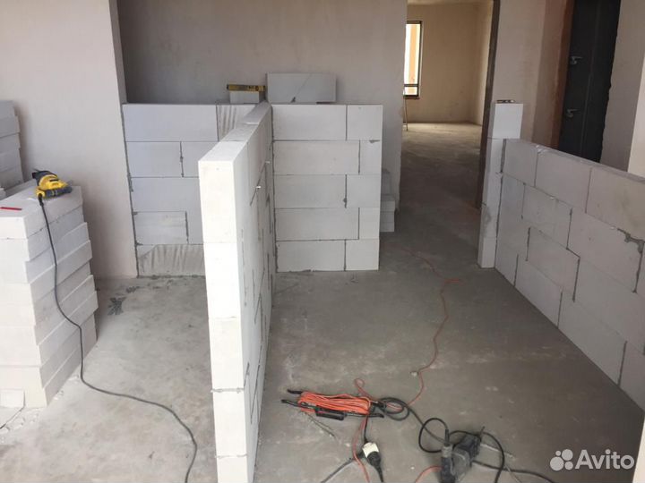 Возведение перегородок