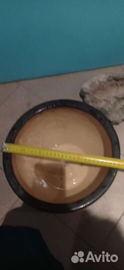 Кашпо для цветов керамика б/у