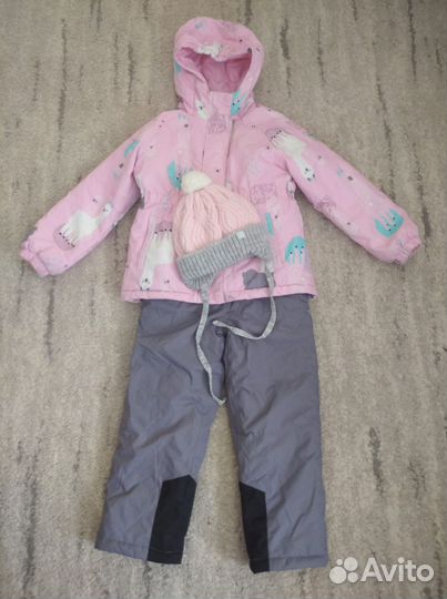 Зимний комбинезон для девочки 122